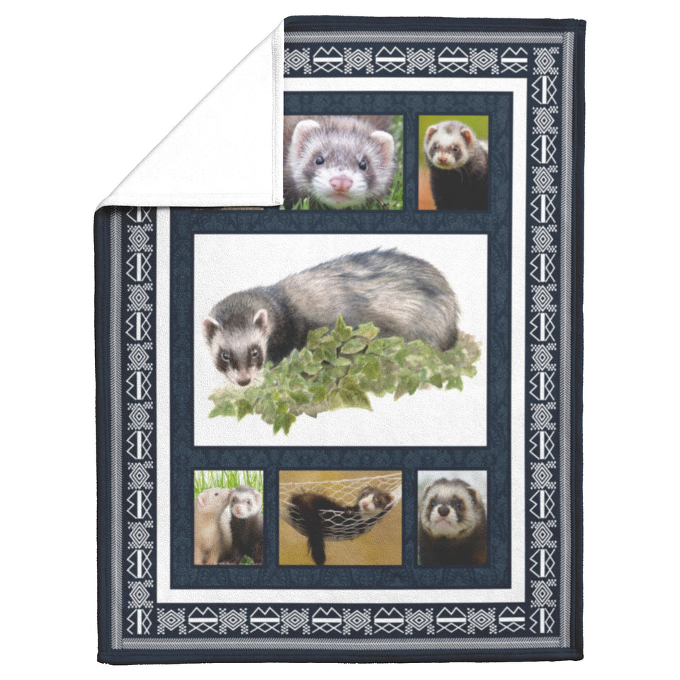Ferret Blanket, Ferret Lover Quilt