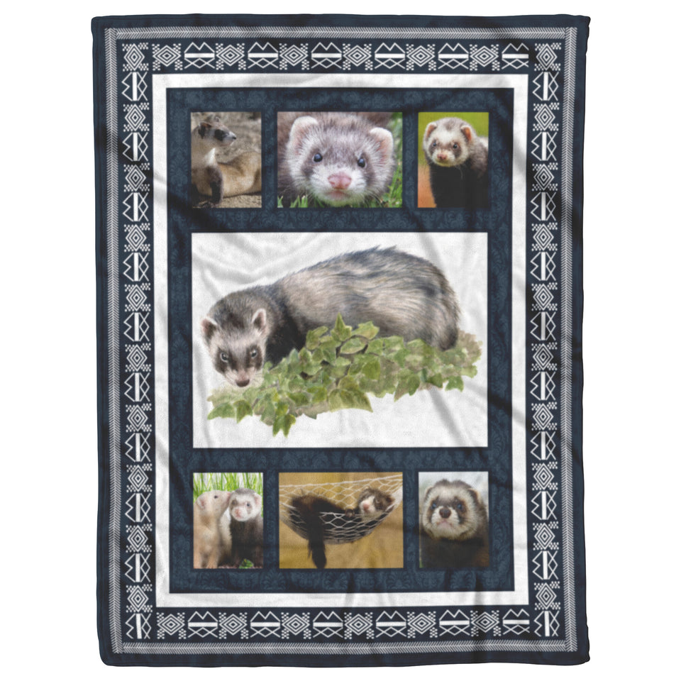 Ferret Blanket, Ferret Lover Quilt