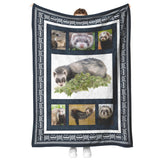 Ferret Blanket, Ferret Lover Quilt