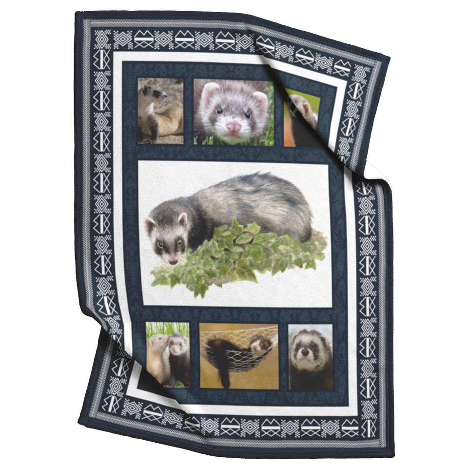 Ferret Blanket, Ferret Lover Quilt