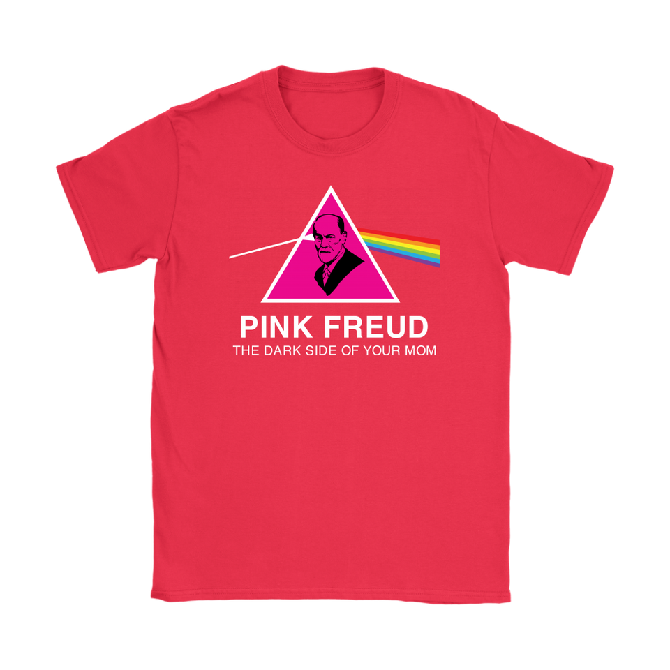 Mr.Jyotis Pink Freud The Dark Side of Your Mom T-Shirt Womens Morden - TL