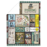 Fishing Live Love Fish Quilt