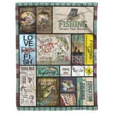 Fishing Live Love Fish Quilt