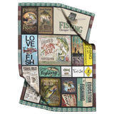 Fishing Live Love Fish Quilt