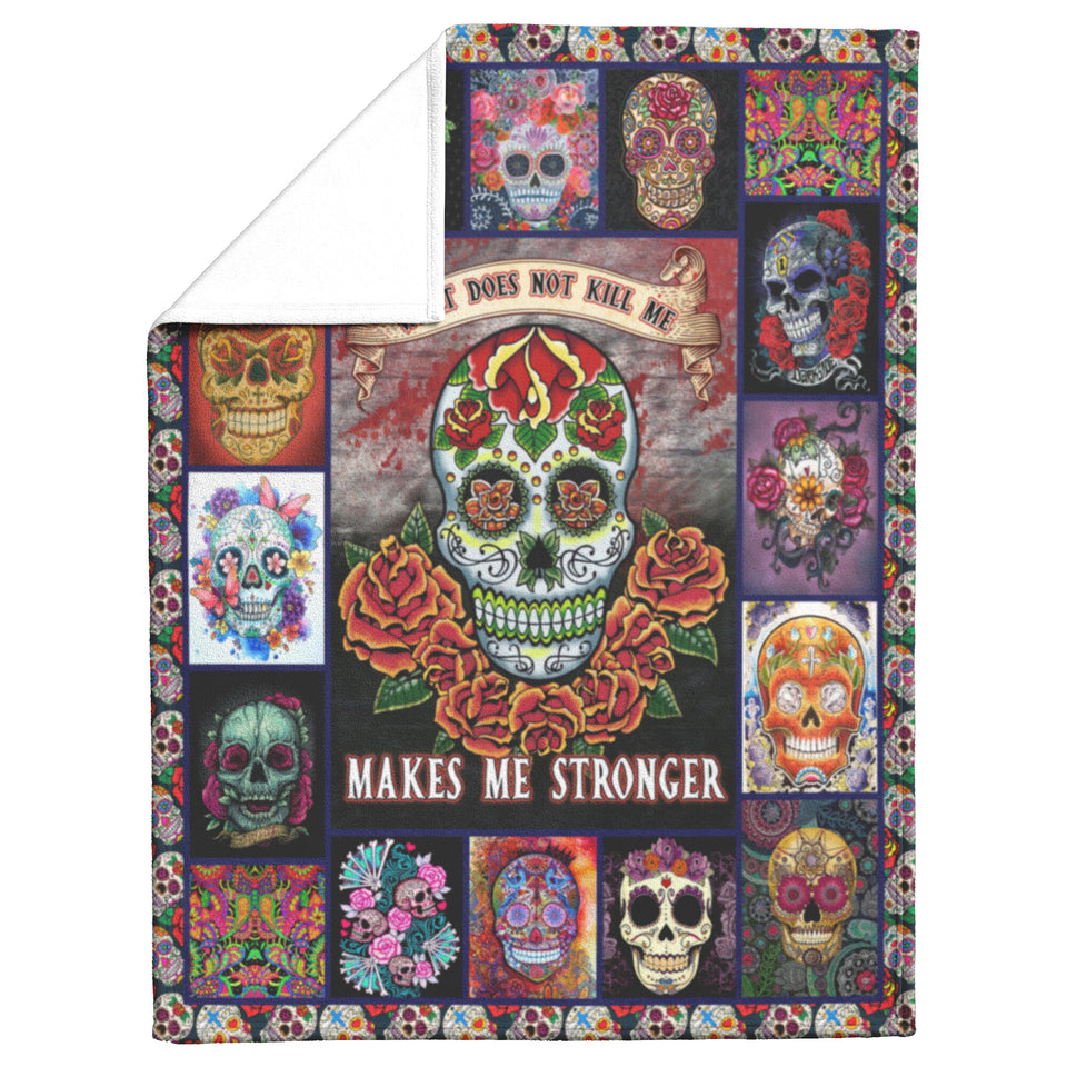 Flower Skull Blanket