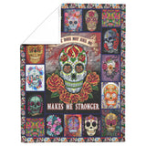 Flower Skull Blanket