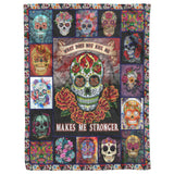 Flower Skull Blanket