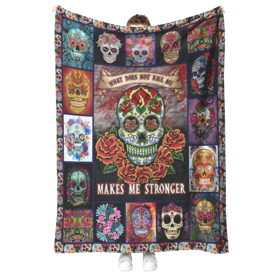 Flower Skull Blanket