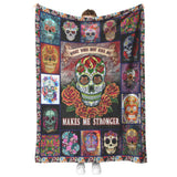 Flower Skull Blanket