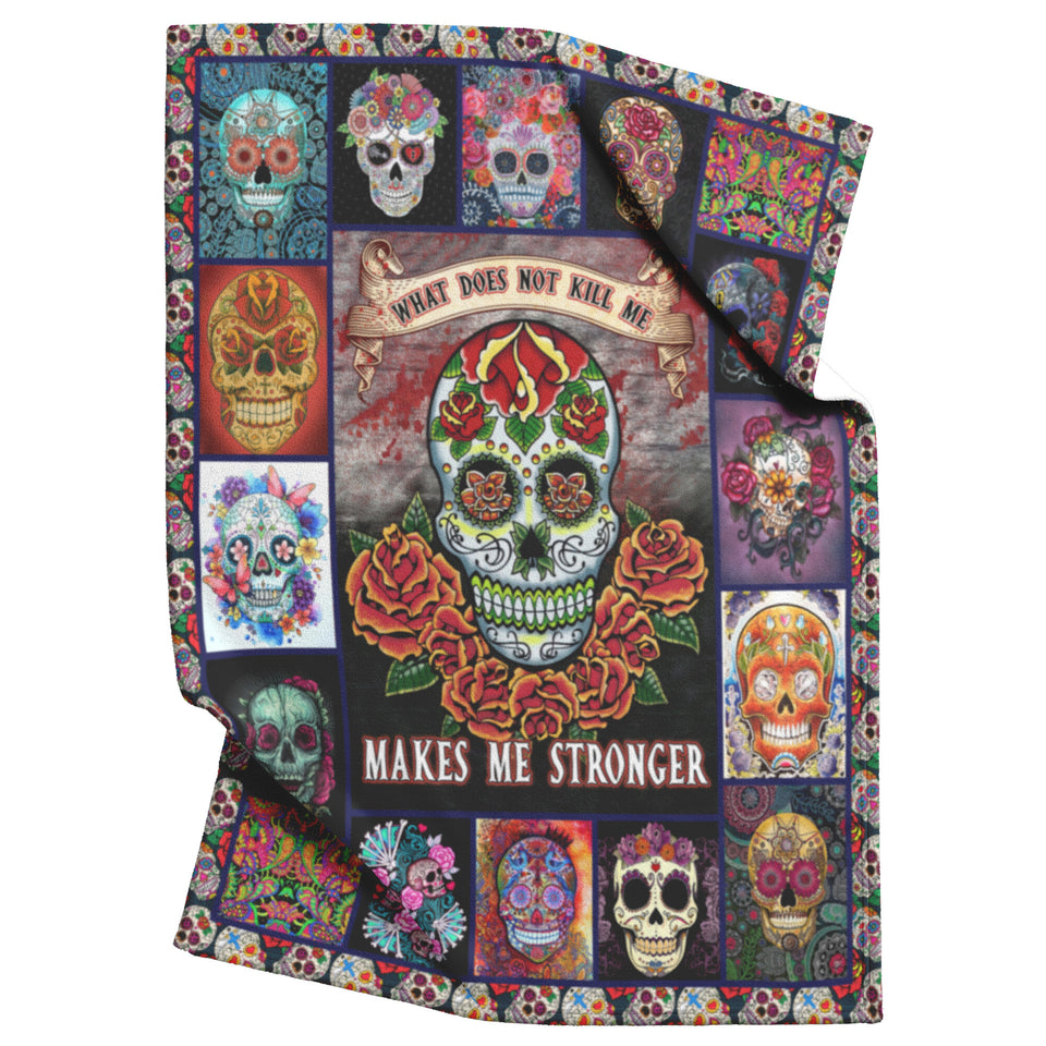 Flower Skull Blanket