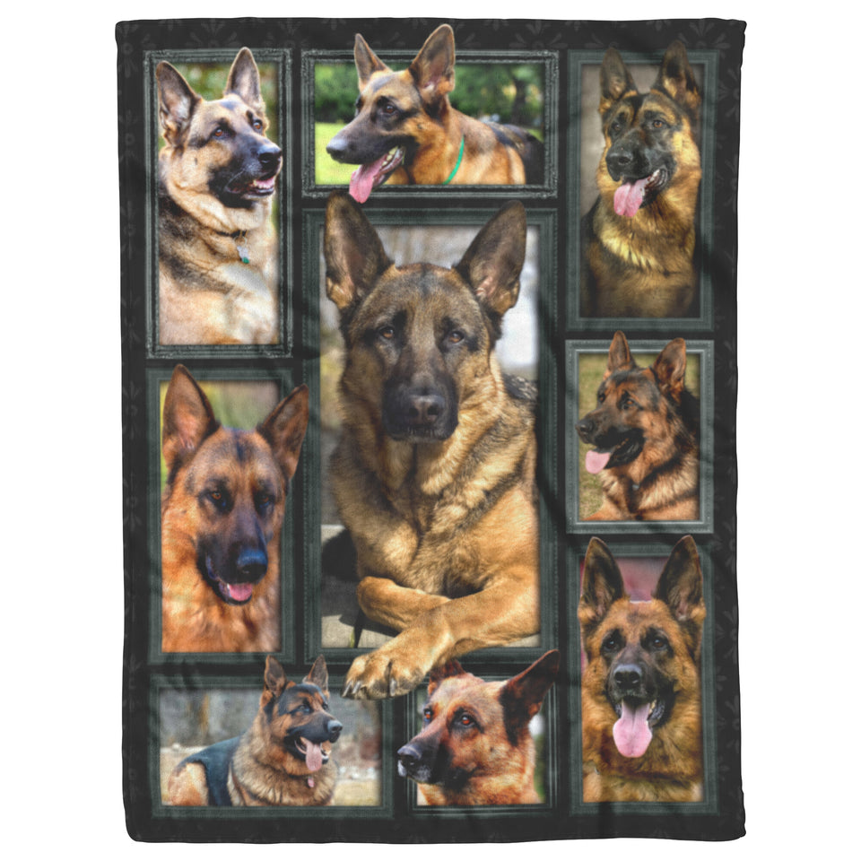 German Shepherd Blanket 60x80