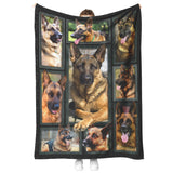 German Shepherd Blanket 60x80