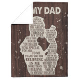Gifts for Dad from Daughter to My Dad Blanket copy