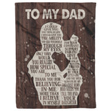 Gifts for Dad from Daughter to My Dad Blanket copy