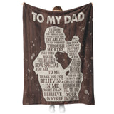 Gifts for Dad from Daughter to My Dad Blanket copy