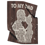 Gifts for Dad from Daughter to My Dad Blanket copy