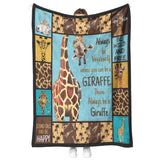 Giraffe Quilt, Always be Yourself, Unless You Can Be a Giraffe Quilt Blanket copy