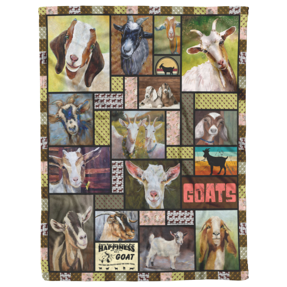 Goat Quilt, I Love Goat Quilt Blanket