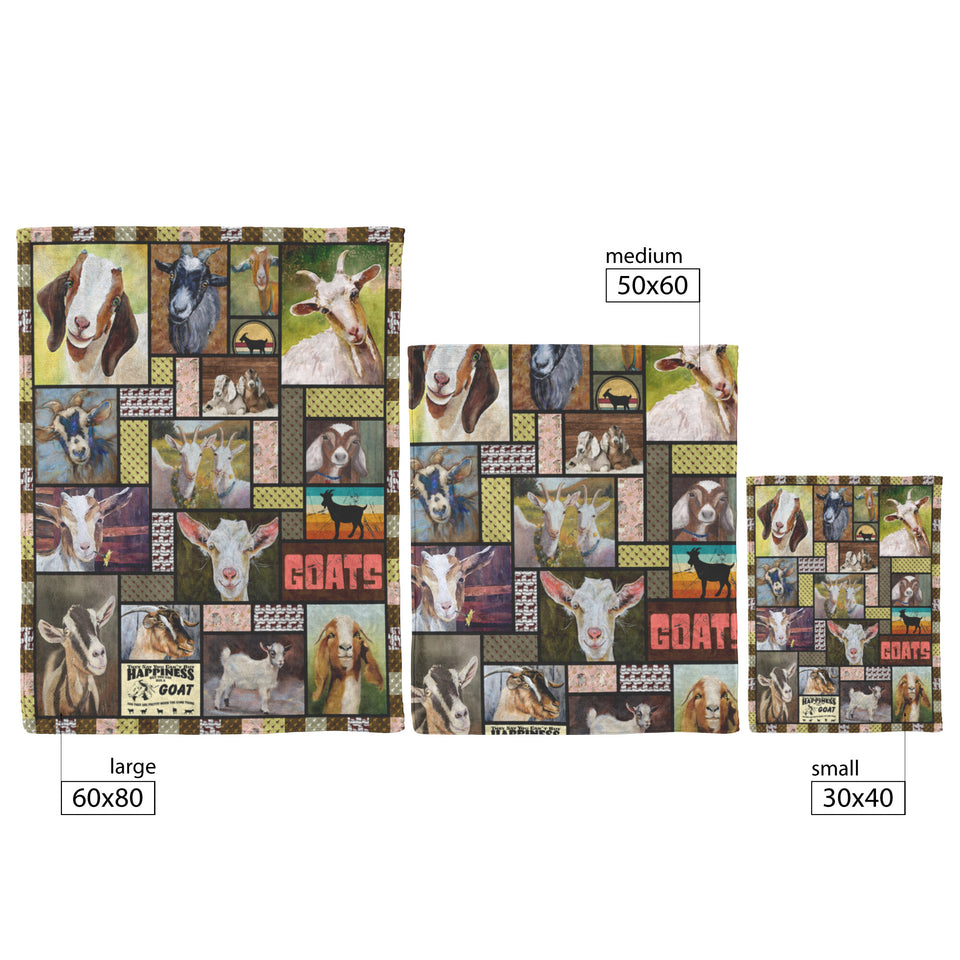 Goat Quilt, I Love Goat Quilt Blanket