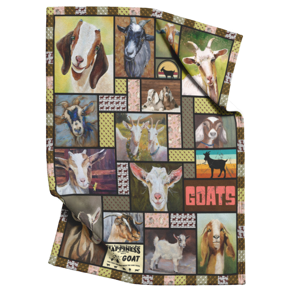 Goat Quilt, I Love Goat Quilt Blanket