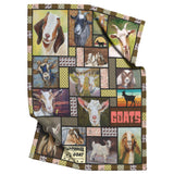 Goat Quilt, I Love Goat Quilt Blanket