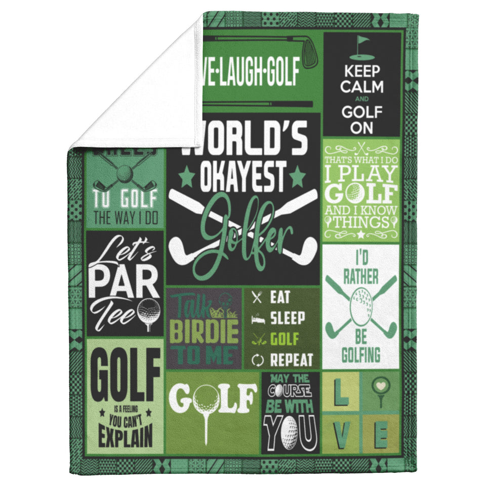Golf Themed Gifts Blanket
