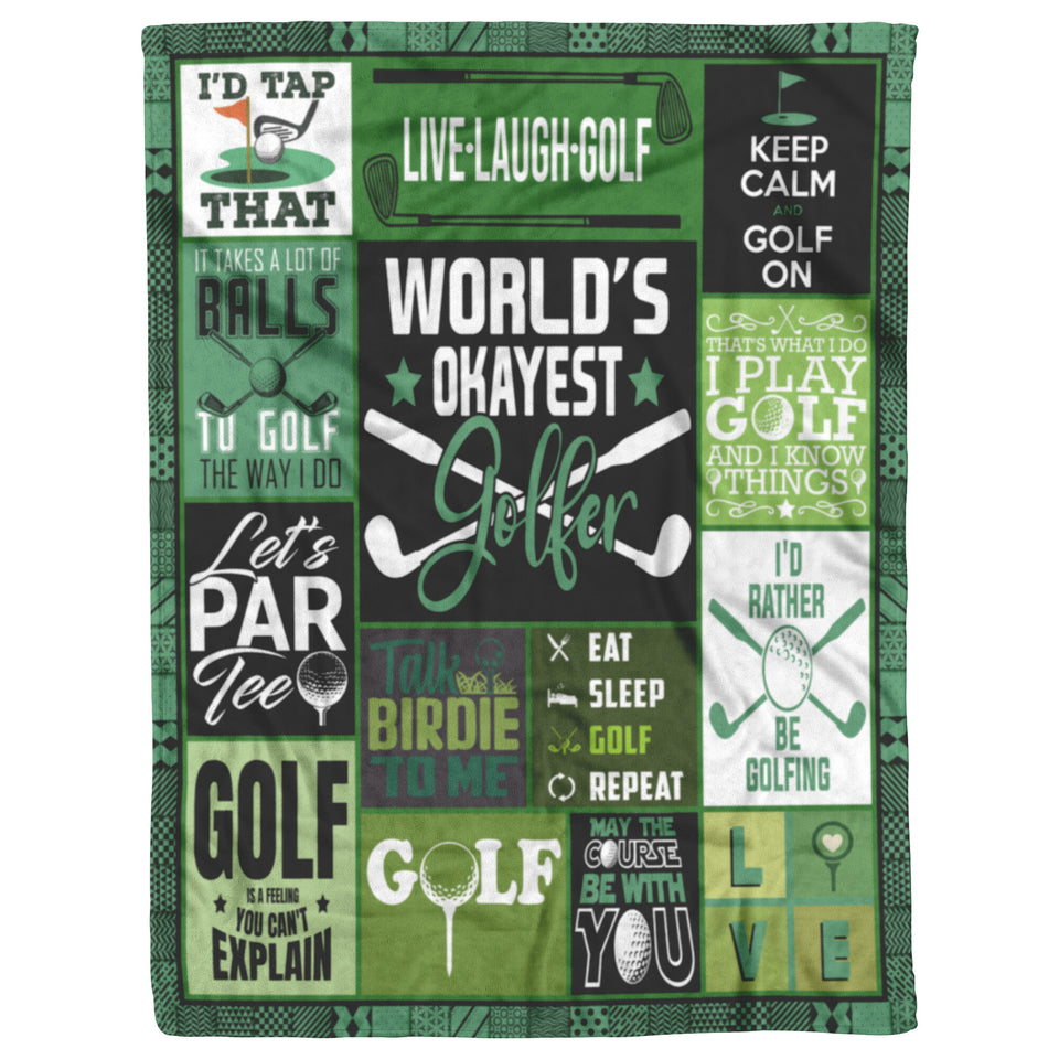 Golf Themed Gifts Blanket