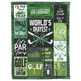 Golf Themed Gifts Blanket