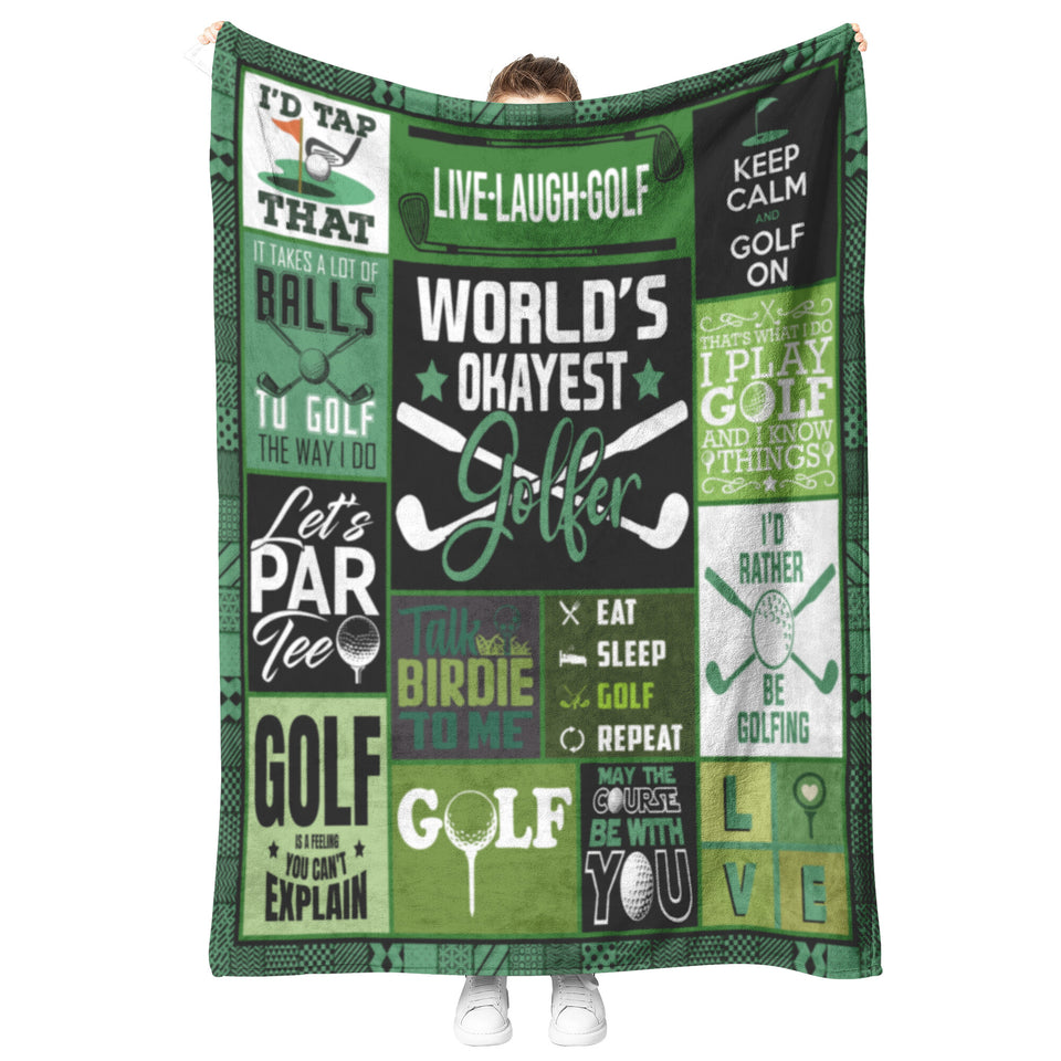 Golf Themed Gifts Blanket