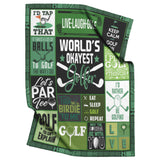 Golf Themed Gifts Blanket