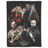 Halloween Michael Myers Ultra-Soft Warm Micro Fleece Throw Blanket Sherpa D18 copy