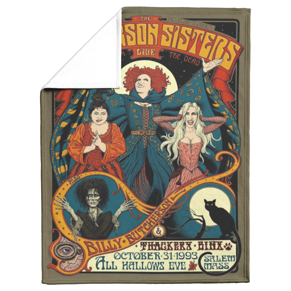 Hocus Pocus Blanket, Sanderson Sisters witches