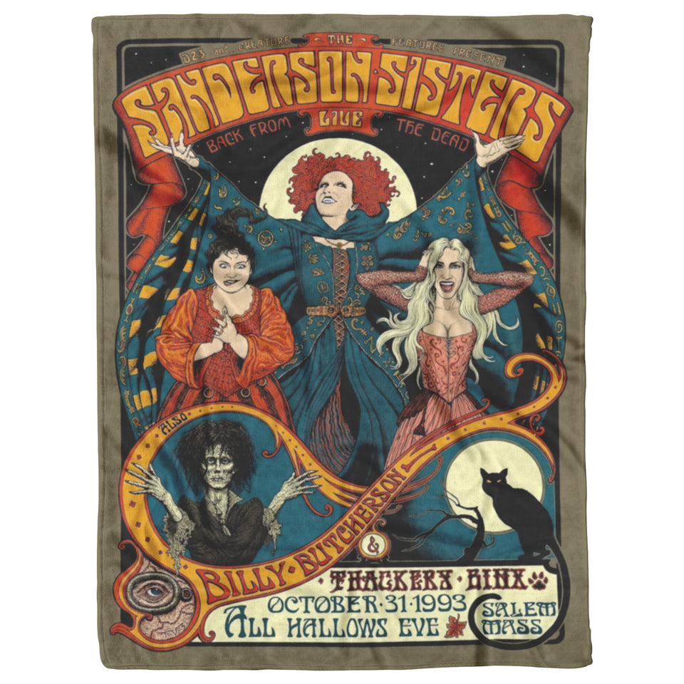 Hocus Pocus Blanket, Sanderson Sisters witches