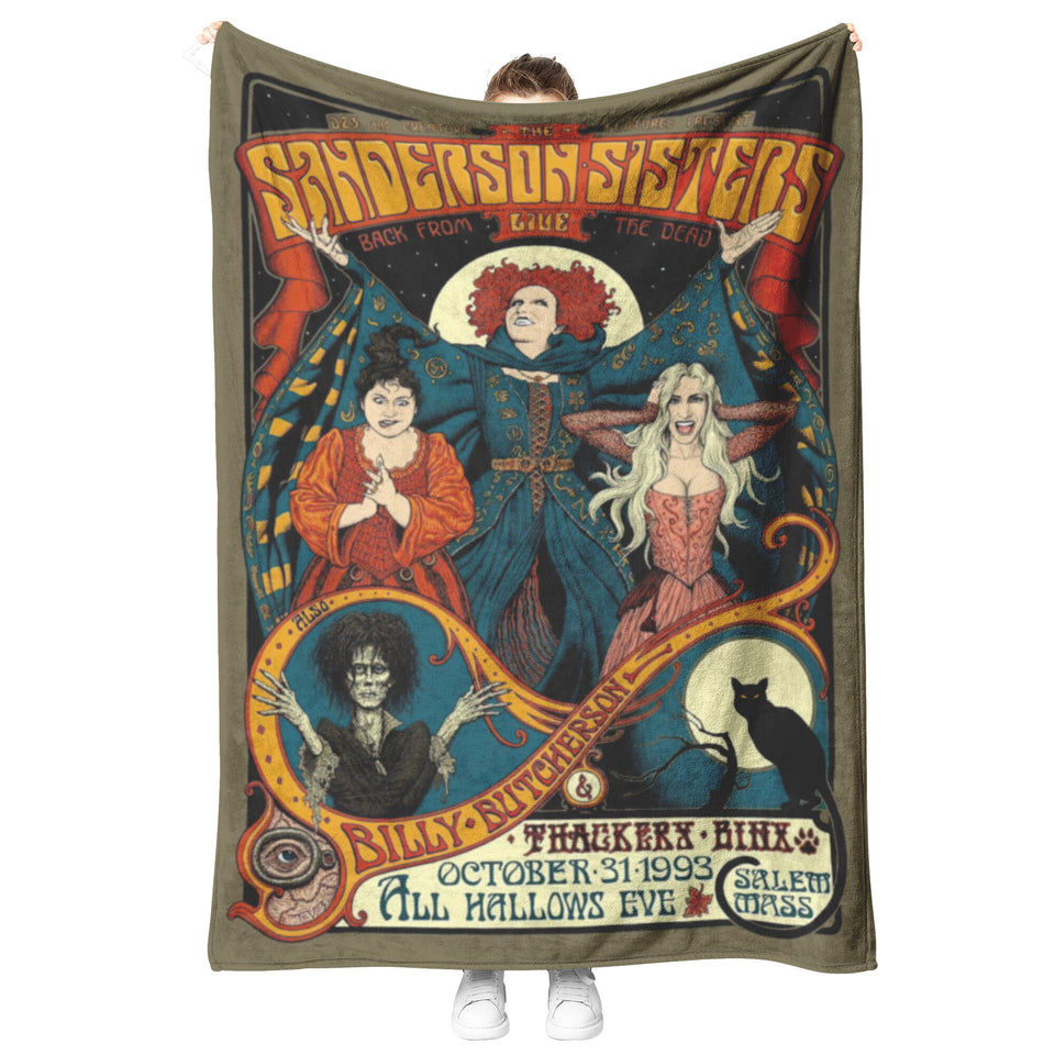 Hocus Pocus Blanket, Sanderson Sisters witches