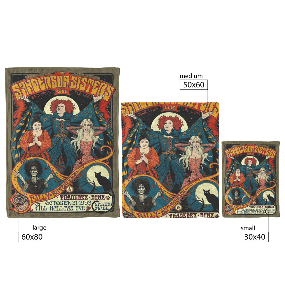 Hocus Pocus Blanket, Sanderson Sisters witches