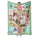 Home Is Where My Australian Shepherd Dog Is Quilt Blanket