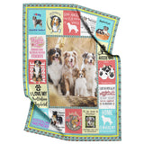 Home Is Where My Australian Shepherd Dog Is Quilt Blanket
