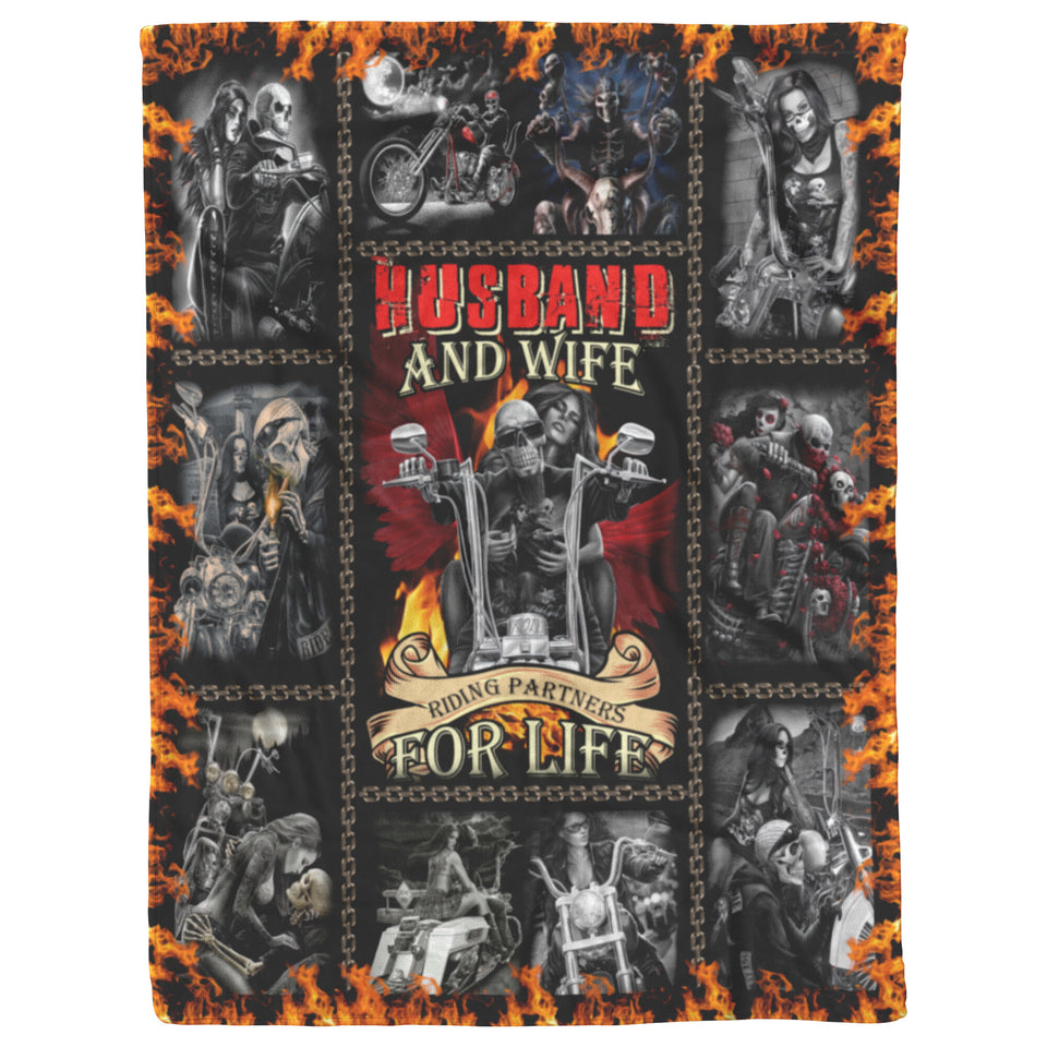 Husband and wife riding partners for life