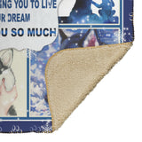 Husky Grandson You Are My Favorite 3D Quilt Blanket