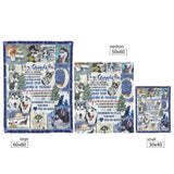 Husky Grandson You Are My Favorite 3D Quilt Blanket