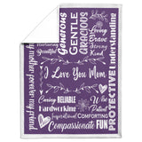 I Love You Mom Blanket Gift for Loving & Inspiring Mom copy