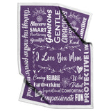 I Love You Mom Blanket Gift for Loving & Inspiring Mom copy