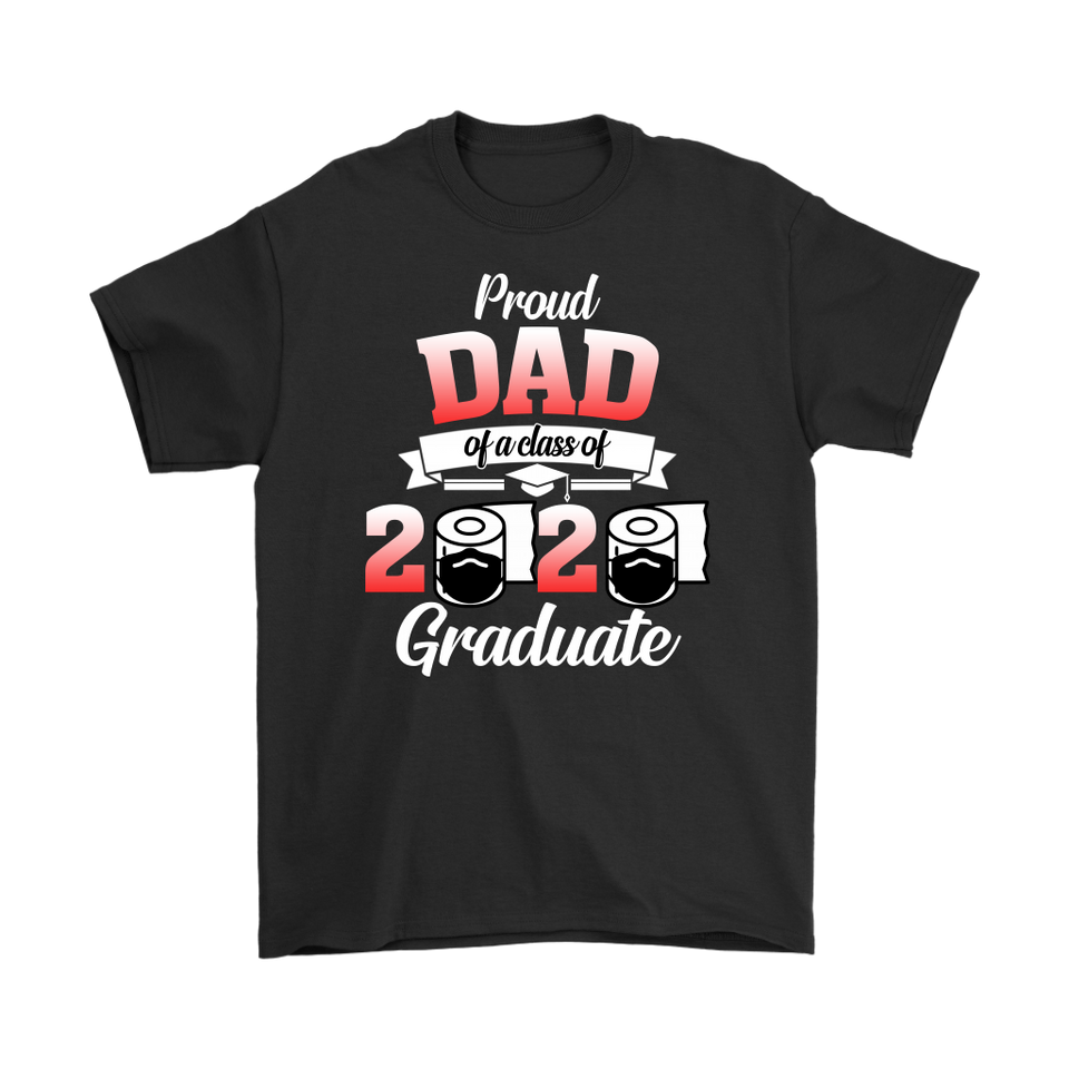 Jennifer Corrigan Proud Dad of A Class of 2020 Graduate T-Shirt Senior 2020 Quarantine - TL