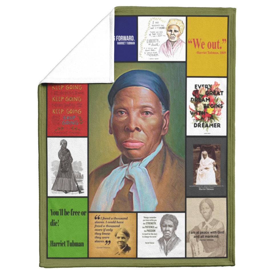 Juneteenth Fleece, Sherpa Blanket, Harriet Tubman Quilt copy