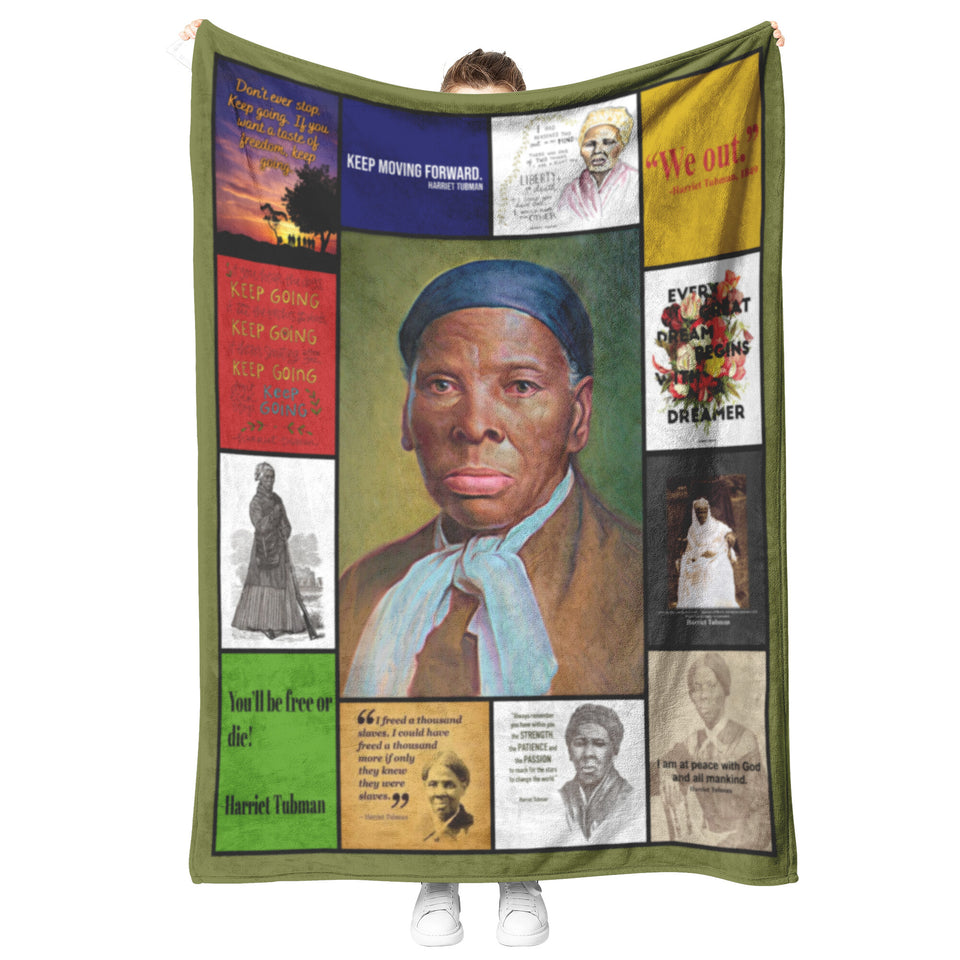 Juneteenth Fleece, Sherpa Blanket, Harriet Tubman Quilt copy