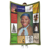 Juneteenth Fleece, Sherpa Blanket, Harriet Tubman Quilt copy