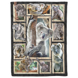 Koala Blanket, Koala 3D Fleece 60x80