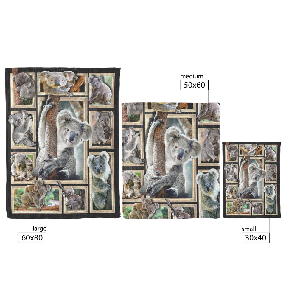 Koala Blanket, Koala 3D Fleece 60x80