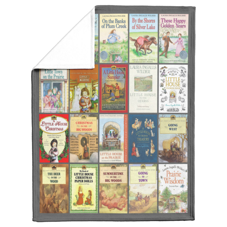 Laura Ingalls Wilder Fleece Sherpa Blanket 50x60