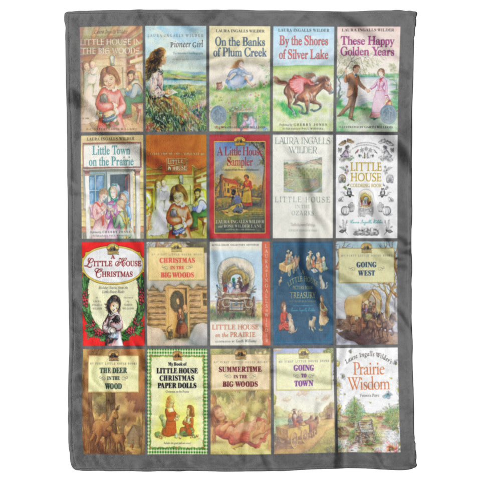 Laura Ingalls Wilder Fleece Sherpa Blanket 50x60